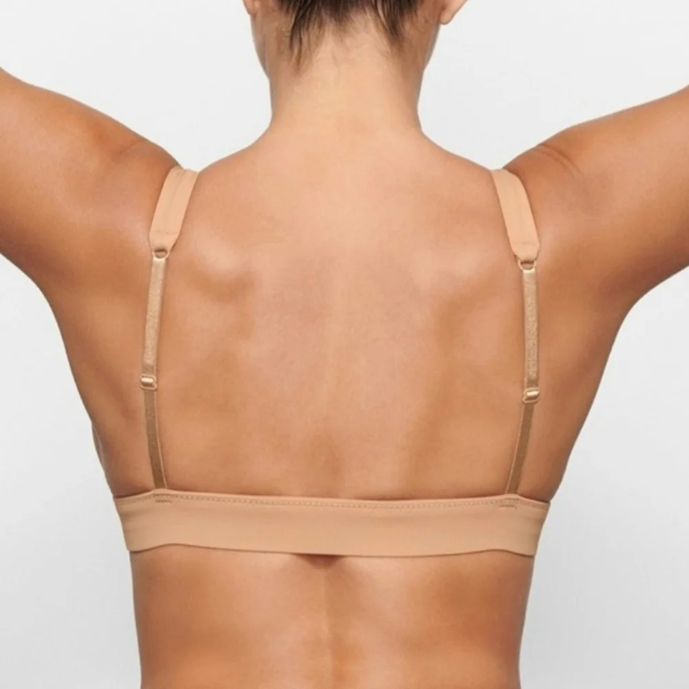 SKIMS Ochre Plunge Bikini Top